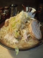 「参〇伍郎らーめん、野菜増し・ニンニク」@めんや 参○伍の写真