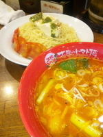 「太陽のつけ麺(830円)」@太陽のトマト麺 四谷2丁目店の写真
