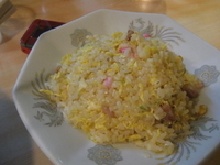 「半チャーハン400円」@長州ラーメン 万龍軒 富士見店の写真