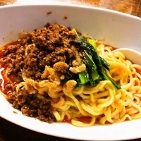 「つゆ無し担々麺（4辣）」@四川担担麺 阿吽 湯島店の写真