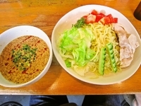 「冷やし棒棒鶏つけ麺（880円）」@ラーメン 大山家の写真