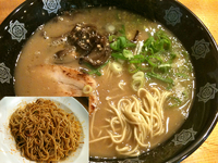 「ラーメン・麺固め（680円）+替玉（120円）」@とんこつらーめん俺式 目黒店の写真
