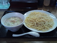 「紅塩つけ麺（大盛り,超こってり）680円」@つけ麺 彩の写真