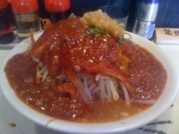 「どて辛麺 中辛」@どてちんⅢの写真