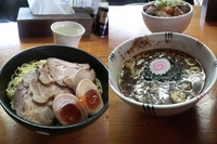 「味玉チャーシューつけ麺￥1020円（麺大盛り￥100円）+ミニチ」@麺屋 渡来人（Try-Jin）の写真