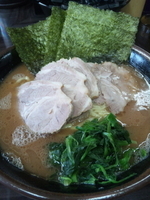 「チャーシューメン中盛」@横浜家系らーめん 武術家の写真