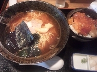 「特製正油ラーメンとミニ海鮮漬丼 ￥600」@食彩酒房 膳炉食の写真