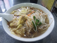 「もやしワンタン麺 ￥900」@中華麺店 喜楽の写真