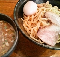 「濃厚魚介豚骨つけそば+味玉（780円+100円）」@はりけんラーメンの写真