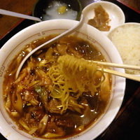 「夜のBセット（とりチャーシューネギメン・ライス・ザーサイ・杏仁豆」@中華料理 帝里加の写真