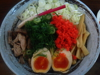 「三段油そば（らーナビ限定）」@らぁめん たむらの写真