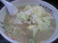 「正油ラーメン（細麺）+キャベツ+サービスごはん」@らーめん香月 恵比寿本店の写真