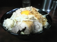 「小ラーメン+汁無し 全部マシマシ」@ラーメン二郎 めじろ台法政大学前店の写真