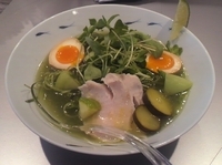 「グリーンベジ冷麺（季節の限定ソバ）」@ソラノイロ ARTISAN NOODLESの写真