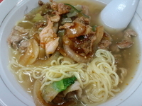 「肉炒めラーメン 500円」@桃太郎の写真