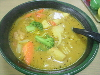 「スープカレーラーメン（800円）」@中華料理 清華の写真