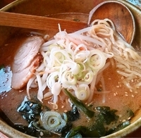 「みそらーめん+ミニカレー（660円+320円）」@らーめん 麺の華 鉾田店の写真