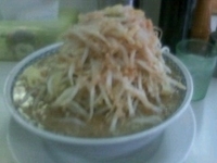 「ラーメン+大盛り+コマ切れ豚」@ラーメン大 我孫子店の写真