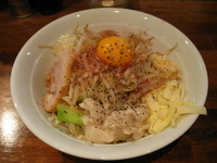 「まぜそば（塩）トッピング全増し:700円」@麺処 MAZERUの写真