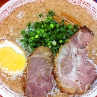 「だるま（こってりハリガネ）+替玉（バリカタ）」@だるま大使 本店の写真