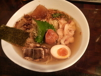 「[創作] 抹茶薫る 梅と鱧の冷しらぁ～麺」@麺や 庄のの写真