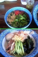 「森の冷しつけめん<潮>￥900+黒富士￥120=￥1020」@森やの写真