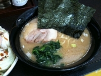 「ラーメン+キャベチャー（￥650+￥100）」@いち家の写真