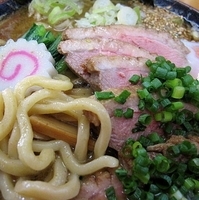 「合鴨とんこつラーメン」@MENYA 食い味の道有楽の写真
