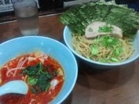 「中辛うま辛つけ麺（大）」@麺家 黒の写真