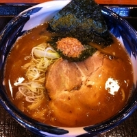 「魚介とんこつラーメン（￥650）」@梟 環七平和島店の写真