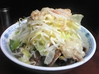 「小ラーメン豚入り ヤサイマシにんにくアブラカラメ」@ラーメン二郎 めじろ台法政大学前店の写真