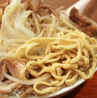 「ラーメン（ヤサイニンニク）￥750」@ラーメン富士丸 西新井大師店の写真