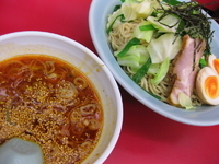 「【期間限定】ラー油香る ピリ辛つけ麺￥780」@ラーメン山岡家 足利店の写真