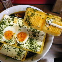 「アイスクリームらーめん（モナ王Ver.） 850円」@楽食拉麺 菊やの写真