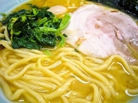 「カレーとんこつ・並【醤油】［麺カタメ］（700円）」@壱寅家 新松戸店の写真