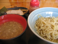 「青竹手打つけ麺+ライス（サービス）」@麺屋 味笑の写真