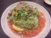 「【季節の中華そば】翡翠麺の冷やし中華サラダ仕立て ￥850」@中華蕎麦 瑞山（ZUIZAN）の写真