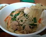 「スタミナそばランチセット900円（プチじゃこチャーハン+サラダバ」@東武菜苑の写真