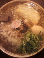 「超濃厚中華そば￥750+味玉（クーポン）+がっつり、大盛（サービ」@濃厚中華そば・つけ麺 なおじの写真