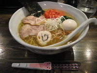 「塩ラーメン+白味玉+焼きトマト」@RAMEN CiQUEの写真