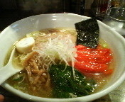 「塩ラーメン+焼きトマト+バター」@RAMEN CiQUEの写真