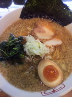 「ラーメン（太麺）￥600」@ドロップハンマーの写真