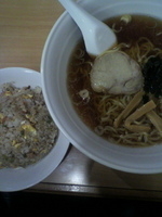 「Aセット（半チャーハンとラーメン）￥750」@月山亭の写真