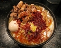 「辛味噌らーめん+味玉+チャーシュー山盛り」@麺屋 零式 本店の写真