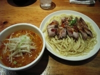 「味噌チャーシューつけそば 大盛」@中華そば すずらんの写真