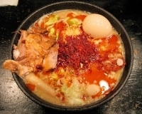 「辛味噌らーめん+味玉+チャーシュー半盛」@麺屋 零式 本店の写真