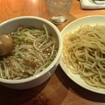 「野菜つけそば大盛り+味玉」@中華そば すずらんの写真