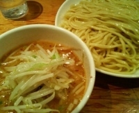 「味噌つけそば大盛」@中華そば すずらんの写真