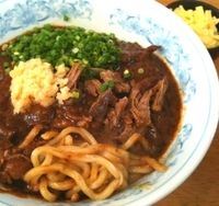 「今月のグリグリ（板場のぶっかけカレー）800円汁有り鳥青湯180」@MENYA 食い味の道有楽の写真