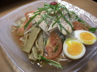 「梅かつお味冷やしめん」@らーめん壱輝の写真